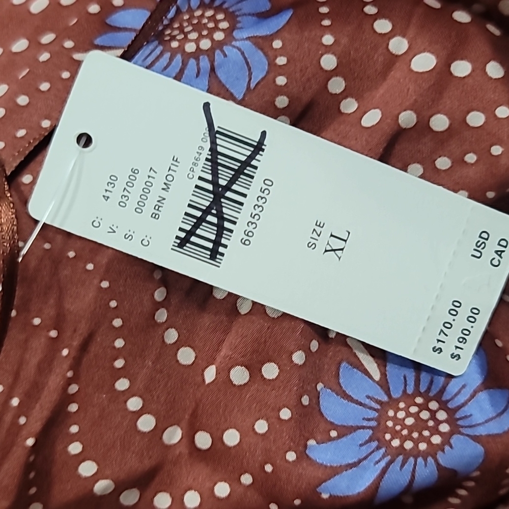 Anthropologie Ruffle-Sleeve Printed-Wrap Maxi Dress Size XL - Picture 8 of 10